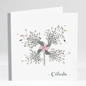 Faire-part de naissance Brise de fleurs*Faire-part Elégant Online