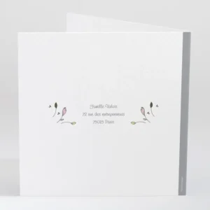 Faire-part de naissance Brise de fleurs*Faire-part Elégant Online