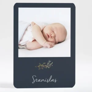 Faire-part de naissance Brindille doree*Faire-part Elégant New
