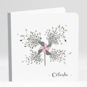 Faire-part de naissance Brise de fleurs*Faire-part Elégant Online