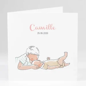 Faire-part de naissance Calin frangin*Faire-part Elégant Discount