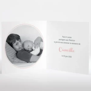 Faire-part de naissance Calin frangin*Faire-part Elégant Discount