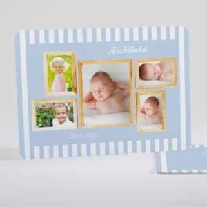 Faire-part de naissance Cadres en folie*Faire-part Elégant Best