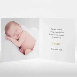 Faire-part de naissance Carreaux de ciment*Faire-part Elégant Clearance