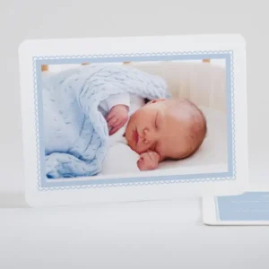 Faire-part de naissance Cadre perle chic*Faire-part Elégant Best