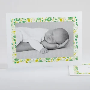 Faire-part de naissance Cadre liberty*Faire-part Elégant Outlet