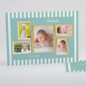 Faire-part de naissance Cadres en folie*Faire-part Elégant Best