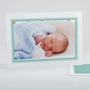 Faire-part de naissance Cadre perle chic*Faire-part Elégant Best