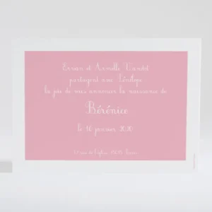Faire-part de naissance Cadre sobre et elegant*Faire-part Elégant New