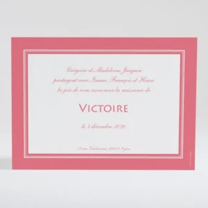 Faire-part de naissance Cadre elegant*Faire-part Elégant Discount
