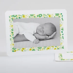 Faire-part de naissance Cadre liberty*Faire-part Elégant Outlet
