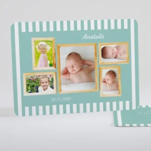 Faire-part de naissance Cadres en folie*Faire-part Elégant Best