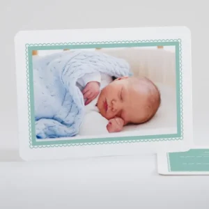 Faire-part de naissance Cadre perle chic*Faire-part Elégant Best