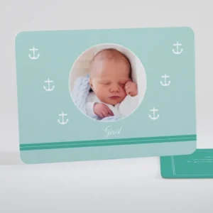 Faire-part de naissance Cascade d'ancres marines*Faire-part Elégant New