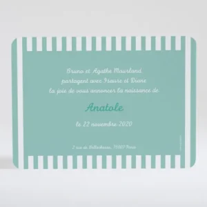Faire-part de naissance Cadres en folie*Faire-part Elégant Best