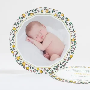 Faire-part de naissance Cadre original liberty*Faire-part Elégant Best