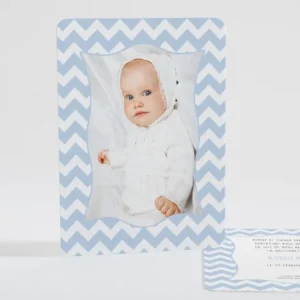 Faire-part de naissance Cadre zigzag scandinave*Faire-part Elégant Sale