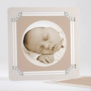 Faire-part de naissance Cadre baroque et elegant*Faire-part Elégant Discount
