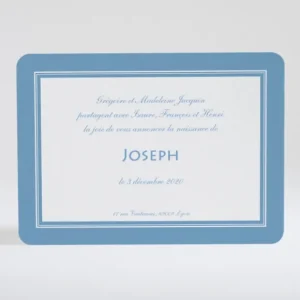 Faire-part de naissance Cadre elegant*Faire-part Elégant Discount