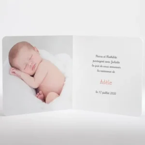 Faire-part de naissance Carreaux de ciment*Faire-part Elégant Clearance