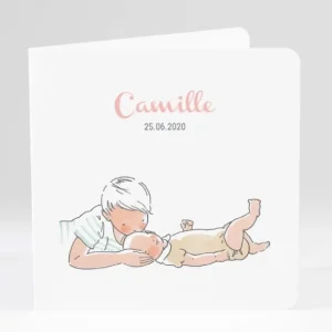 Faire-part de naissance Calin frangin*Faire-part Elégant Discount