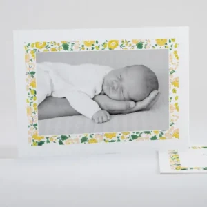 Faire-part de naissance Cadre liberty*Faire-part Elégant Outlet