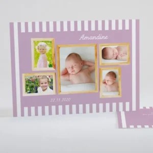 Faire-part de naissance Cadres en folie*Faire-part Elégant Best