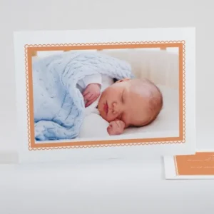 Faire-part de naissance Cadre perle chic*Faire-part Elégant Best
