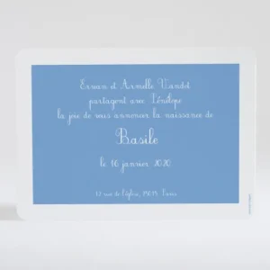 Faire-part de naissance Cadre sobre et elegant*Faire-part Elégant New