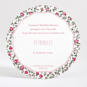 Faire-part de naissance Cadre original liberty*Faire-part Elégant Best