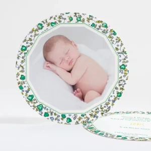 Faire-part de naissance Cadre original liberty*Faire-part Elégant Best