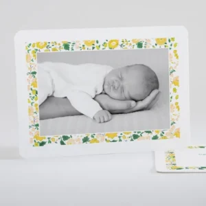 Faire-part de naissance Cadre liberty*Faire-part Elégant Outlet