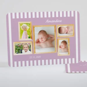 Faire-part de naissance Cadres en folie*Faire-part Elégant Best