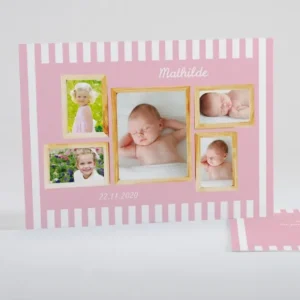 Faire-part de naissance Cadres en folie*Faire-part Elégant Best