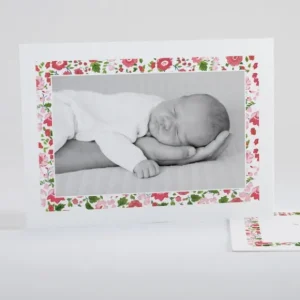 Faire-part de naissance Cadre liberty*Faire-part Elégant Outlet