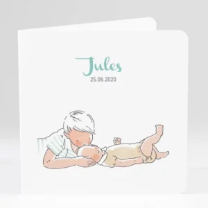 Faire-part de naissance Calin frangin*Faire-part Elégant Discount