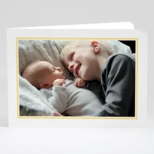 Faire-part de naissance Cadre photo tradition*Faire-part Elégant Hot