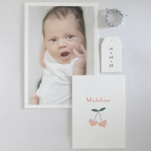Faire-part de naissance Cerise d'amour*Faire-part Elégant Fashion
