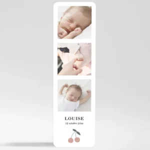 Faire-part de naissance Cerise*Faire-part Elégant Hot