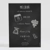 Faire-part de naissance Chalkboard*Faire-part Elégant New
