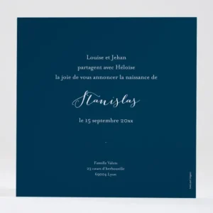 Faire-part de naissance Charme*Faire-part Elégant Outlet