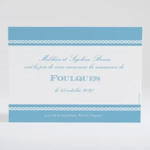 Faire-part de naissance Chaine raffinee*Faire-part Elégant Outlet