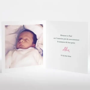 Faire-part de naissance Cherry cherry vif*Faire-part Elégant Online