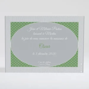 Faire-part de naissance Chic & choc*Faire-part Elégant Clearance