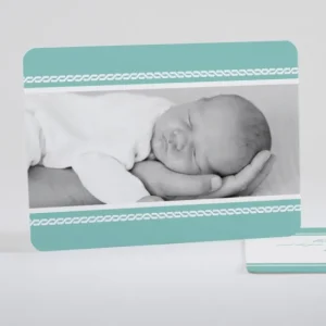 Faire-part de naissance Chaine raffinee*Faire-part Elégant Outlet