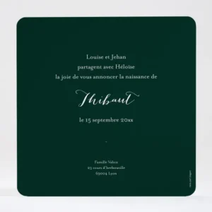 Faire-part de naissance Charme*Faire-part Elégant Outlet