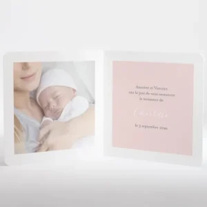 Faire-part de naissance Chuchotement photo*Faire-part Elégant Fashion