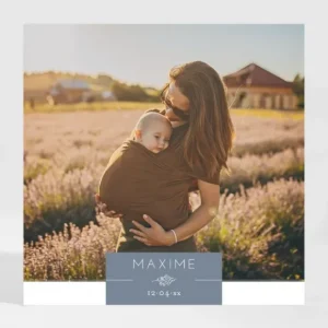 Faire-part de naissance Charme Magnet*Faire-part Elégant New