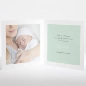 Faire-part de naissance Chuchotement photo*Faire-part Elégant Fashion
