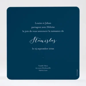 Faire-part de naissance Charme*Faire-part Elégant Outlet